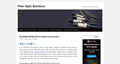 Desktop Screenshot of fiber-optic-solutions.com
