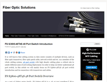 Tablet Screenshot of fiber-optic-solutions.com